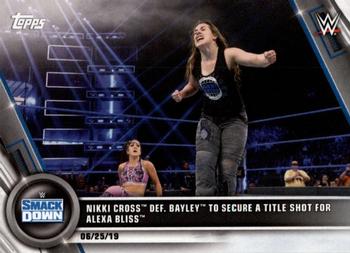 2020 Topps WWE Women's Division #39 Nikki Cross def. Bayley to Secure a Title Shot for Alexa Bliss Front