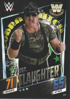 2015 Topps Slam Attax WWE: Then Now & Forever #217 Sgt. Slaughter Front