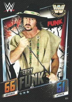 2015 Topps Slam Attax WWE: Then Now & Forever #221 Terry Funk Front