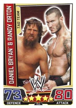 2013 Topps Slam Attax Superstars #154 Daniel Bryan & Randy Orton Front