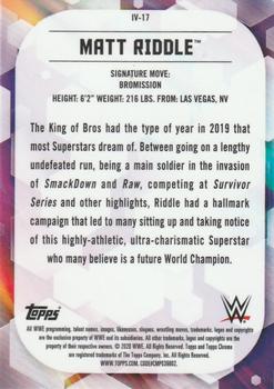 2020 Topps Chrome WWE - Base Image Variations #IV-17 Matt Riddle Back