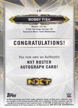 2020 Topps WWE NXT - NXT Roster Autographs Bronze #A-BF Bobby Fish Back