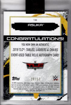 2020 Topps WWE Fully Loaded - Autographed Table Relics Green #T-AS Asuka Back
