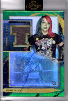 2020 Topps WWE Fully Loaded - Autographed Table Relics Green #T-AS Asuka Front