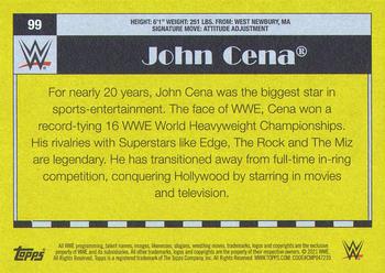2021 Topps Heritage WWE #99 John Cena Back