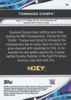 2021 Topps Finest WWE #98 Tommaso Ciampa Back