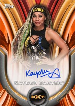 2020 Topps WWE Women's Division - Roster Autographs Orange #A-KC Kayden Carter Front