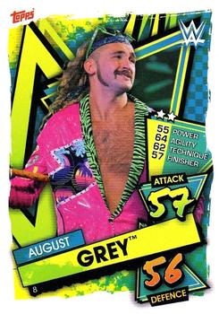 2021 Topps Slam Attax WWE #8 August Grey Front
