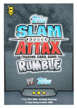 2011 Topps Slam Attax WWE Rumble #136 Titus O'Neil Back