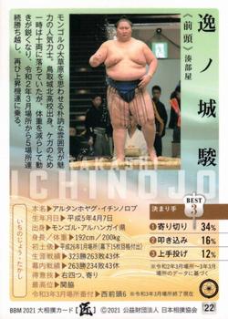 2021 BBM Sumo Series 2 Takumi #22 Ichinojo Takashi Back