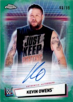 2021 Topps Chrome WWE - Autographs Green Refractors #A-KO Kevin Owens Front