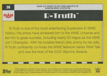 2021 Topps Heritage WWE - Green #38 R-Truth Back