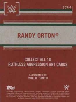 2021 Topps Heritage WWE - Ruthless Aggression Art / Sketch Card Reproduction #SCR-4 Randy Orton Back