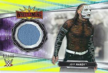 2021 Topps WWE - Mat Relics Citrine #MR-JH Jeff Hardy Front