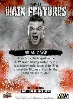 2021 Upper Deck AEW - Main Features #MF-22 Brian Cage Back