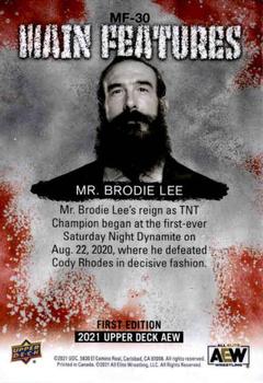 2021 Upper Deck AEW - Main Features #MF-30 Mr. Brodie Lee Back