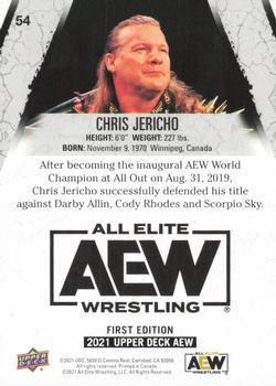 2021 Upper Deck AEW - Gold #54 Chris Jericho Back