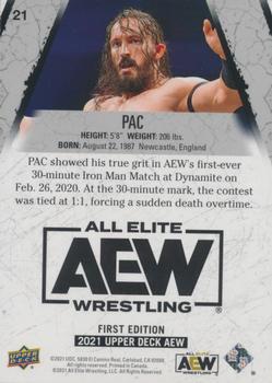 2021 Upper Deck AEW - Exclusives #21 PAC Back