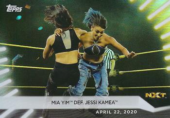 2021 Topps WWE Women's Division - Rainbow Foil #8 Mia Yim def. Jessi Kamea Front