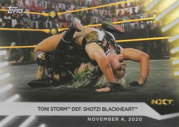 2021 Topps WWE Women's Division - Rainbow Foil #91 Toni Storm def. Shotzi Blackheart Front