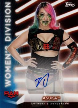 2021 Topps WWE Women's Division - Autographs Blue #A-AS Asuka Front