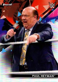 2021 Topps Finest WWE - Refractors #62 Paul Heyman Front