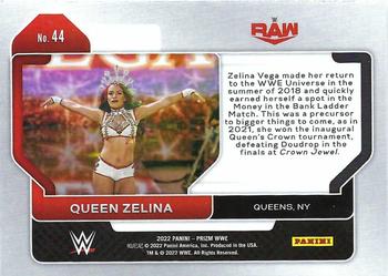 2022 Panini Prizm WWE #44 Queen Zelina Back