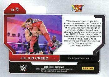 2022 Panini Prizm WWE #75 Julius Creed Back