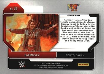 2022 Panini Prizm WWE - Red, White and Blue #70 Sarray Back