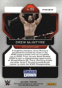 2022 Panini Prizm WWE - Silver #155 Drew McIntyre Back
