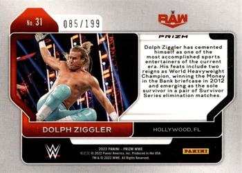2022 Panini Prizm WWE - Premium Factory Set #31 Dolph Ziggler Back
