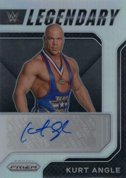 2022 Panini Prizm WWE - Legendary Signatures Silver #LS-KAN Kurt Angle Front