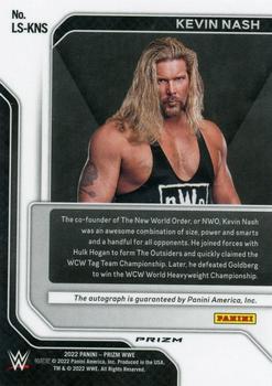 2022 Panini Prizm WWE - Legendary Signatures Silver #LS-KNS Kevin Nash Back