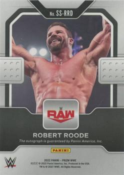 2022 Panini Prizm WWE - Sensational Signatures #SS-RRD Robert Roode Back