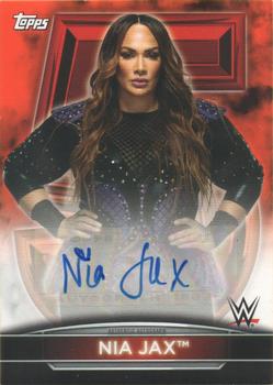 2021 Topps WWE Women's Division - 5th Anniversary Championship Autographs Orange #5A-NJ Nia Jax Front