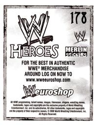 2008 Merlin WWE Heroes Stickers #178 The Great Khali Back