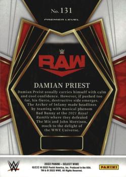2022 Panini Select WWE #131 Damian Priest Back