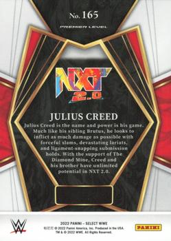 2022 Panini Select WWE #165 Julius Creed Back
