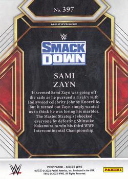 2022 Panini Select WWE #397 Sami Zayn Back