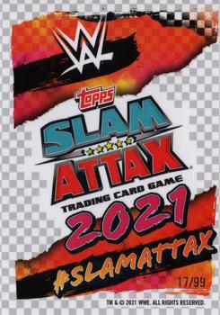 2021 Topps Chrome Slam Attax WWE - Yellow Refractors #188 Big E Back