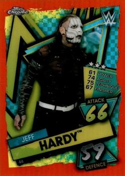 2021 Topps Chrome Slam Attax WWE - Orange Refractors #44 Jeff Hardy Front