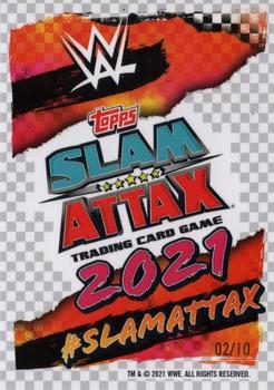 2021 Topps Chrome Slam Attax WWE - Black Refractors #2 AJ Styles Back
