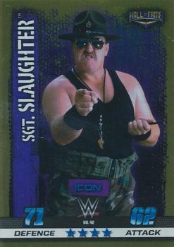 2017 Topps Slam Attax WWE 10th Edition - Indian Foil Variant #42 Sgt. Slaughter Front