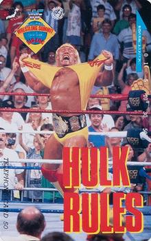 1990 NTT Wrestling Summit Phone Cards #NNO Hulk Rules Front