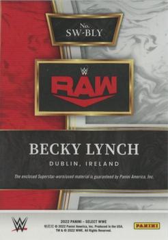 2022 Panini Select WWE - Selective Swatches #SW-BLY Becky Lynch Back
