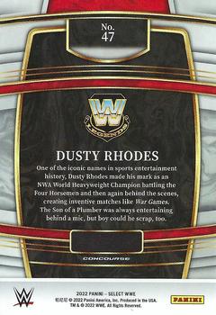 2022 Panini Select WWE - Red and Blue #47 Dusty Rhodes Back