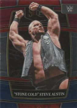 2022 Panini Select WWE - Red and Blue #55 Stone Cold Steve Austin Front
