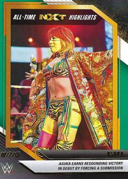 2022 Panini NXT 2.0 WWE - All-Time NXT Highlights Green #16 Asuka Front