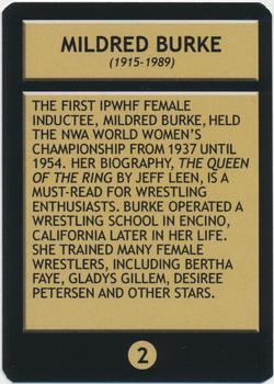 2022 International Professional Wrestling Hall of Fame Class of 2022 #2 Mildred Burke Back