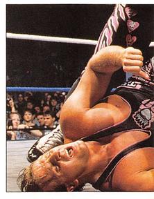1997 Panini WWF Superstars Stickers #70 Bret Hart / Owen Hart Front
